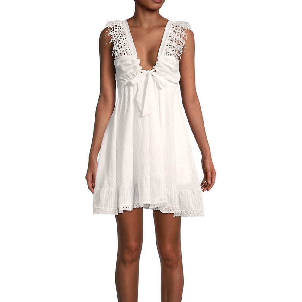 Peixoto - Farrah Lace Trim Mini Dress